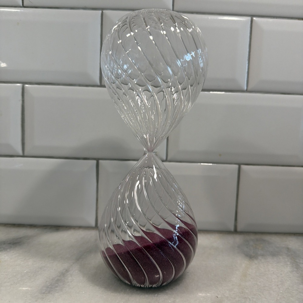 5 Minutes Flowing Sand Hourglass Stress-Relief Glass Ornament Decor And Gift